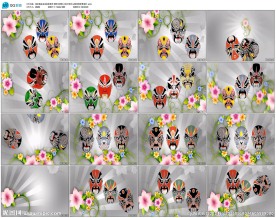 戏曲脸谱秀国粹京剧情古典中国风