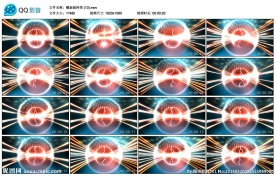 螺旋旋转放电珠子舞台演出背景