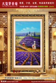 漂亮的花田风景