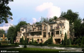 欧式别墅效果（精细分层）