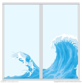 海浪移门