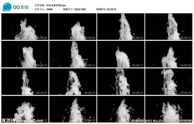 经典水素材泉水涌出背景演出视频