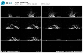 经典水素材喷水水墨LED背景