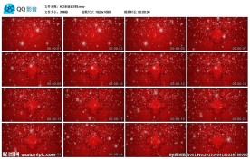红色HD圣诞素材婚礼背景视频