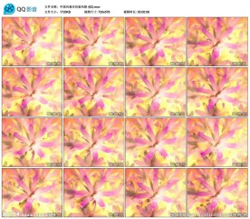 菊花开放婚礼歌舞晚会LED视频