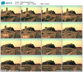 紫禁城影视背景素材舞台LED