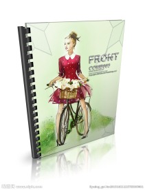 卡通插画笔记本封面平面图