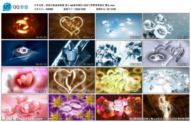 甜蜜蜜爱心婚礼led视频素材