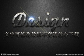 生锈纹理效果金属质感3D立体字