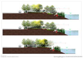 景观地形剖面图