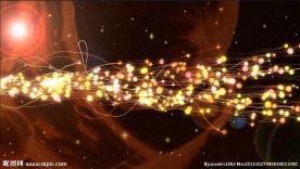 星空粒子缠绕特效