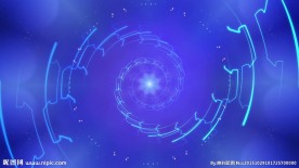 蓝色线条变化放射动感酒吧led