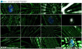 绿色光芒舞蹈背景酒吧夜店LED