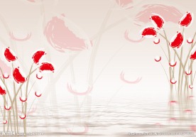 浪漫手绘花朵图