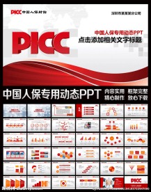 PICC人民保险公司精美PPT