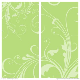 绿色时尚花纹