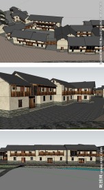 农村民房民宅房屋建筑SU模型