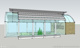 农业生态大棚温室草图大师模型