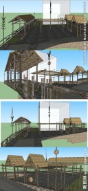 乡村景观建筑草图大师SU模型