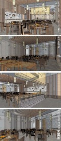中式烧烤店室内草图大师SU模型