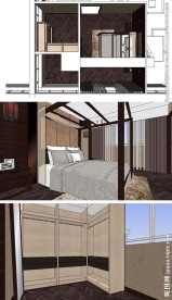 中式风格样板间主卧SU模型