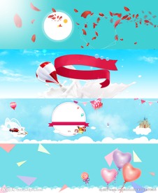 淘宝清新可爱背景