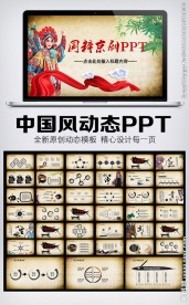 唯美京剧动态PPT模板