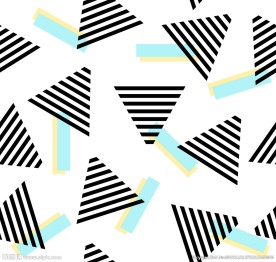 几何条纹三角形 分层