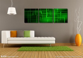 潮流光线无框画光影线条无框画