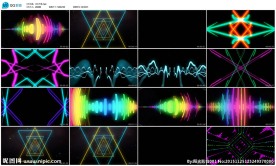 音乐节奏动感线条酒吧夜店背景