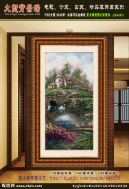 田园风景 玄关装饰画