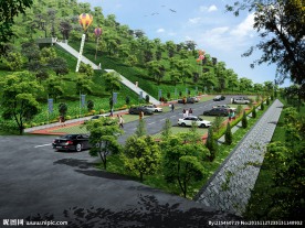 公园停车场效果图