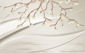 时尚简约现代壁画壁纸电视背景墙