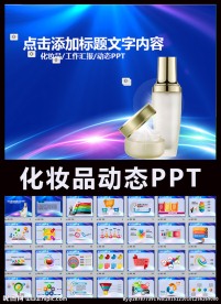化妆品ppt动态模板