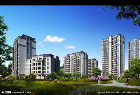 精细小区景观效果