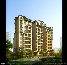 精细洋房建筑效果