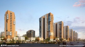 精细楼盘整体效果图