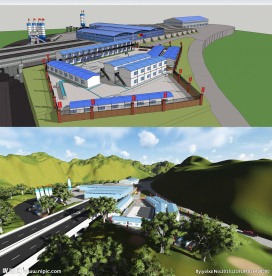 混凝土搅拌站拌和站形象建设模型