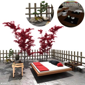 休闲区模型(带贴图)