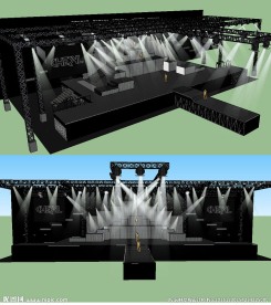 舞台舞美场景草图大师SU模型