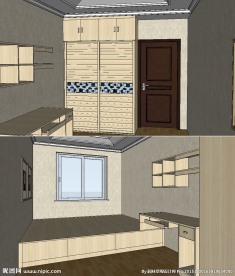 榻榻米草图大师SU模型室内装修