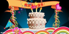生日快乐专用蛋糕礼物气球