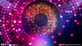 时尚动感圆点灯光秀视频演出背景