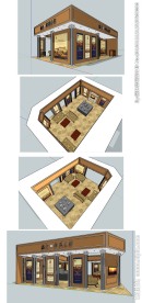 房交会展厅草图大师SU模型