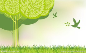 简约树大型抽象个性壁画