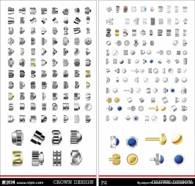 手表配件巴的按的矢量图