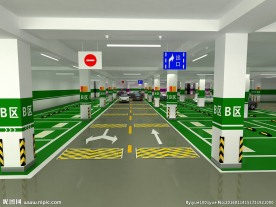 地下停车场3D模型