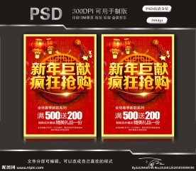 新年巨献疯狂抢购