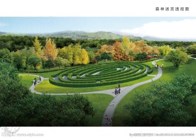 园林迷宫设计效果图