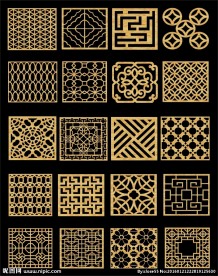 镂空雕花